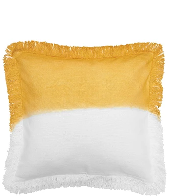 carol & frank Aster Ombre Dip Dye Two-Tone Decorative Throw Pillow