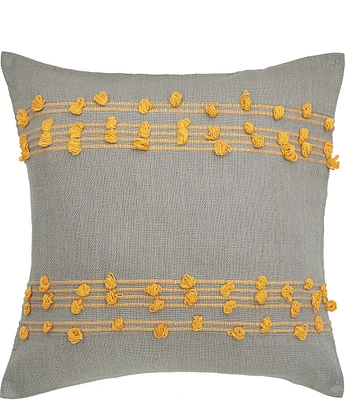 carol & frank Tabb Tufted Textured Stripe Throw Pillow