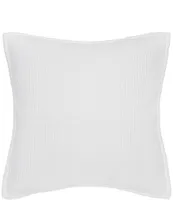 carol & frank Bennett White Stonewashed Distressed Euro Sham