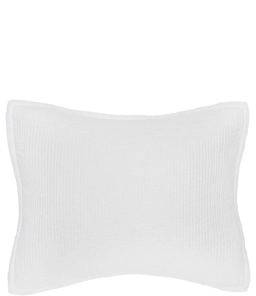 carol & frank Bennett White Stonewashed Distressed Standard Pillow Sham