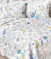 carol & frank Brie Floral Embroidered Quilt