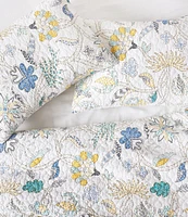 carol & frank Brie Floral Embroidered Quilt