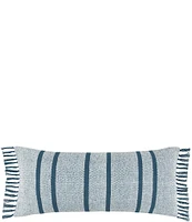 carol & frank Chandler Striped Fringe Decorative Pillow