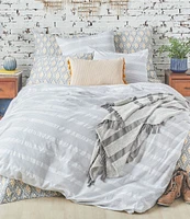 carol & frank Mason Sateen Dobby Weave Stripe Duvet Cover