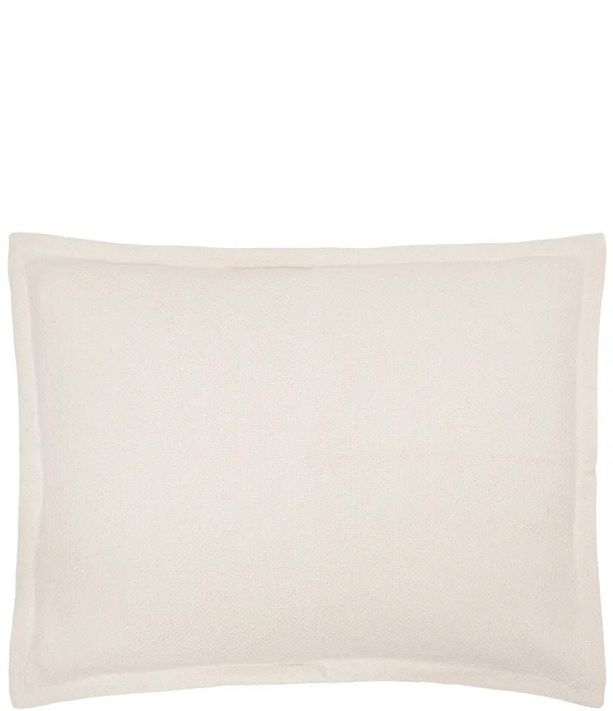 carol & frank Monroe Herringbone Pattern Standard Pillow Sham