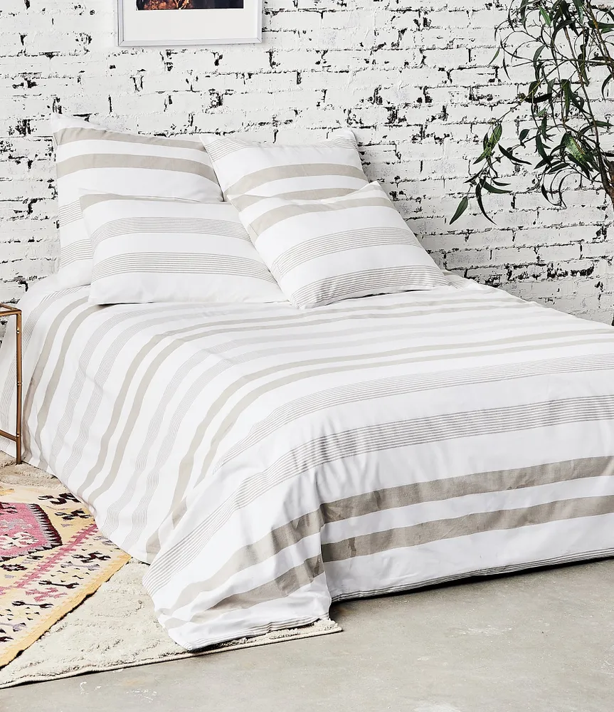 carol & frank Noland Stripe Duvet Cover