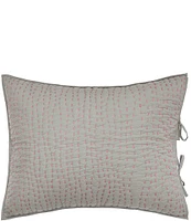 carol & frank Polly Reversible Kantha Stitch Standard Pillow Sham