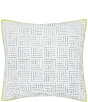 carol & frank Spencer Labryinth Square Quilted Euro Sham