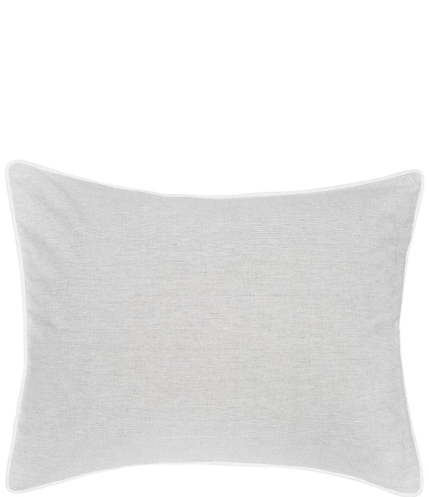 carol & frank Tate Yarn-Dyed Cotton Chambray Standard Pillow Sham