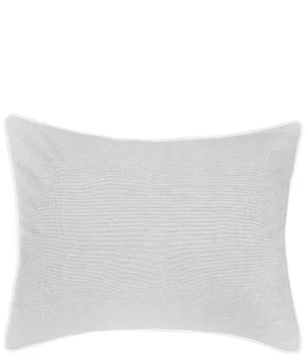carol & frank Tate Yarn-Dyed Cotton Chambray Standard Pillow Sham