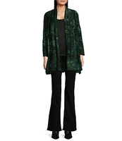 Carolee Knit Tie-Dye Open 3/4 Sleeve Cardigan