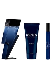 Carolina Herrera Bad Boy Cobalt Men's 3-pc Gift Set