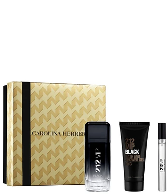 Carolina Herrera 212 VIP Black Men's 3-pc Gift Set