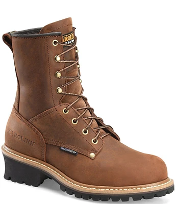 Carolina Men's Elm 8#double; Waterproof Logger Work Boots