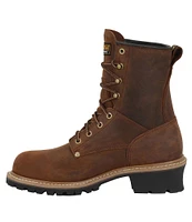 Carolina Men's Elm 8#double; Waterproof Steel Toe Logger Work Boots