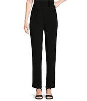 Caroline Rose Stretch Knit Jersey Tapered Leg Pull-On Pants