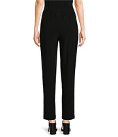 Caroline Rose Stretch Knit Jersey Tapered Leg Pull-On Pants