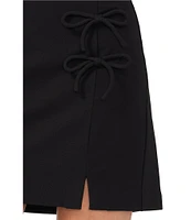 CeCe A Line Bow Mini Skirt