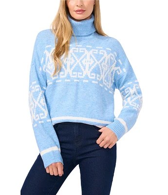 CeCe Knit Turtleneck Long Sleeve Sweater