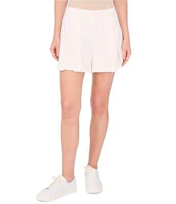 CeCe Mid Rise Pleated Skort