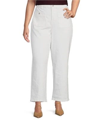 CeCe Plus Size Flare Wide Leg Pant