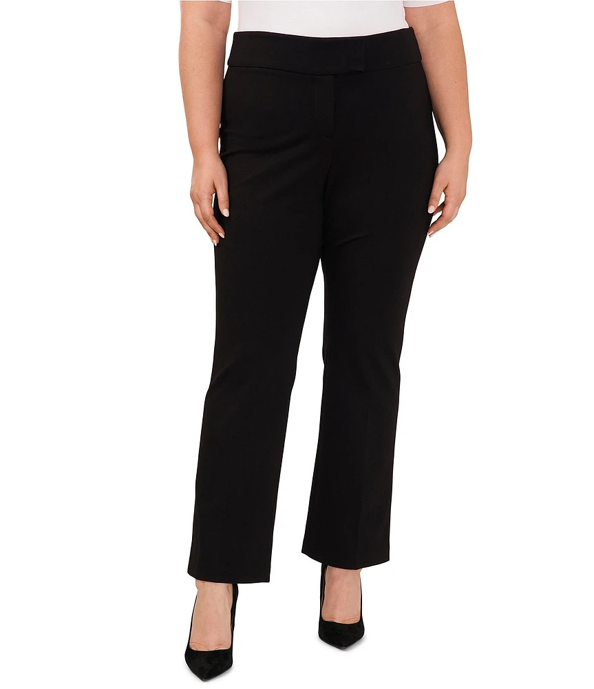 CeCe Plus Size Mini Bootcut Workwear Ponte Pants