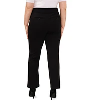 CeCe Plus Size Mini Bootcut Workwear Ponte Pants