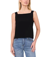 CeCe Square Neck Sleeveless Blouse