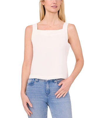 CeCe Square Neck Sleeveless Blouse