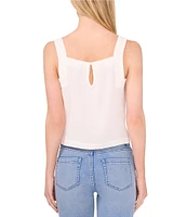 CeCe Square Neck Sleeveless Blouse