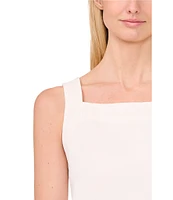 CeCe Square Neck Sleeveless Blouse