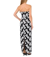 CeCe Sweetheart Sleeveless Sequin Floral Maxi Dress