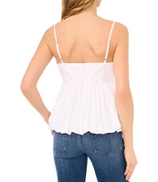 CeCe V-Neck Sleeveless Blouse