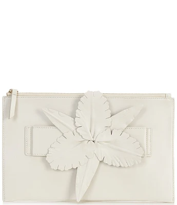 Cecelia New York Stroll Leather Floral Clutch
