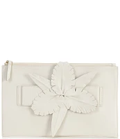 Cecelia New York Stroll Leather Floral Clutch
