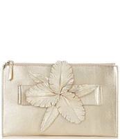Cecelia New York Stroll Leather Floral Clutch