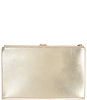 Cecelia New York Stroll Leather Floral Clutch