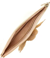 Cecelia New York Stroll Leather Floral Clutch