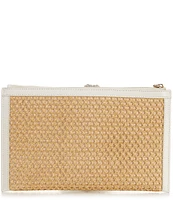 Cecelia New York Stroll Raffia Floral Clutch