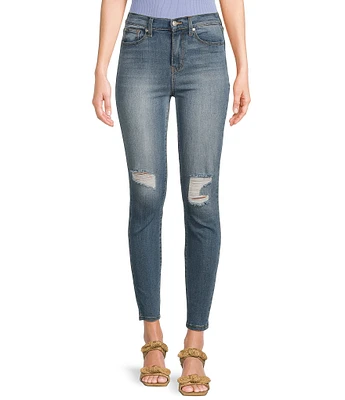 Celebrity Pink Destructed High Rise Repreve Sustainable Skinny Jeans