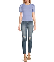 Celebrity Pink Destructed High Rise Repreve Sustainable Skinny Jeans