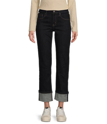 Ceros Jeans Mid Rise Straight Leg Jeans