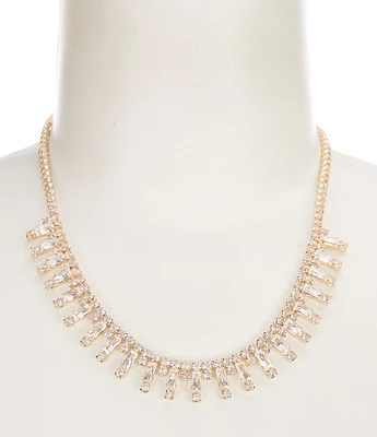 Cezanne Baby Baguette Crystal Collar Necklace