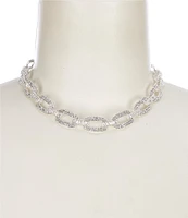 Cezanne Crystal Links Collar Necklace