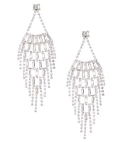 Cezanne Crystal Net Chandelier Earrings