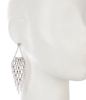 Cezanne Crystal Net Chandelier Earrings