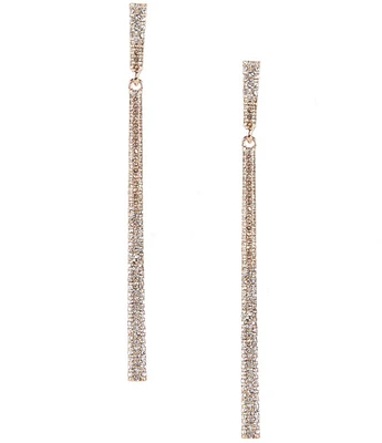 Cezanne Crystal Pave Stick Linear Earrings
