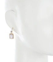 Cezanne Cushion CZ Crystal Drop Earrings