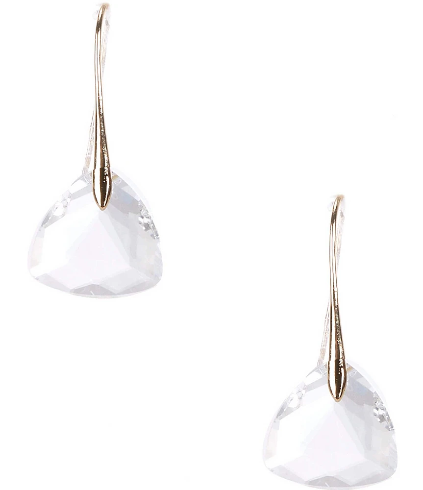 Cezanne CZ Stone Abstract Drop Earrings