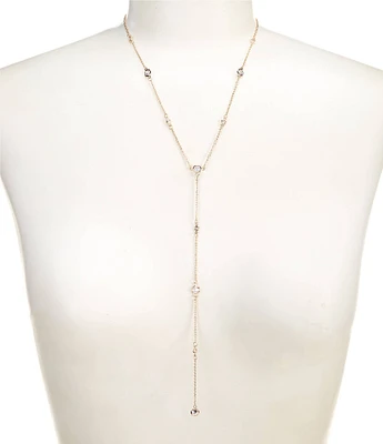 Cezanne CZ Stone Accented Chain Collar Necklace